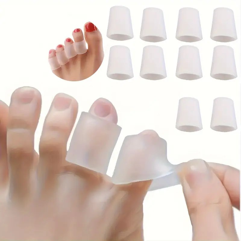 Sneaker Protector - 2/4/10/20個入りシリコン製つま先プロテクター、摩擦による痛みを軽減、魚の目や水ぶくれを防ぎ、ハイヒールやスニーカーにフィットします。