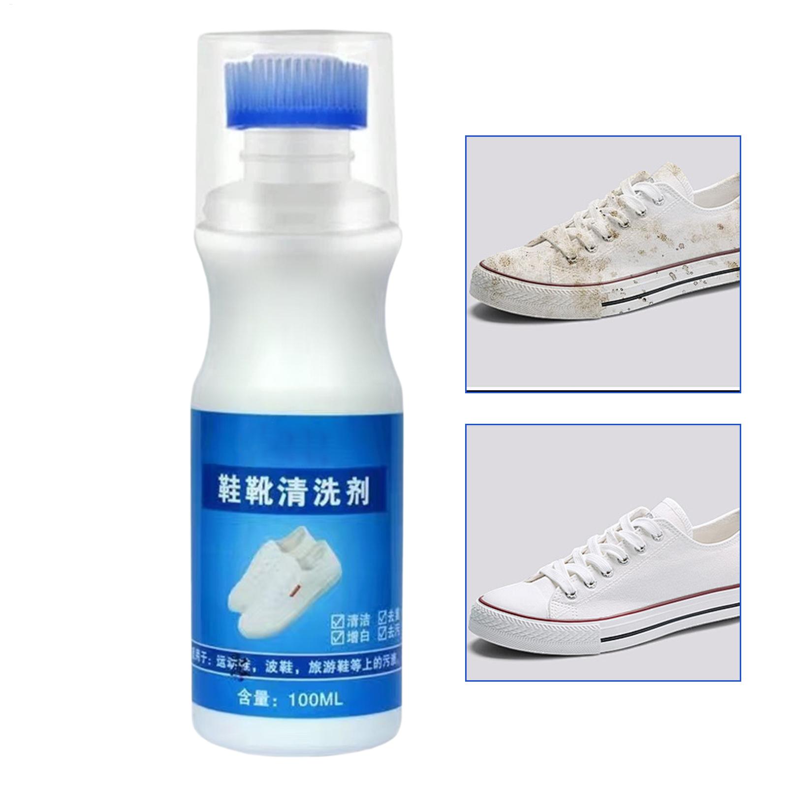 Sneaker Care Spray - 無洗浄フォームシューズクリーナー 100 ミリリットル白い靴の汚れ除去剤ポリッシュイン革キャンバスアスレチックブーツスニーカーエッジ汚れ洗浄用