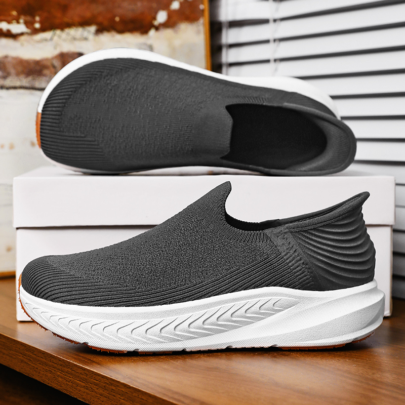 Sneaker Box - メンズ スリッポン ベアフットシューズ 大きいサイズ 幅広つま先 ゼロドロップ