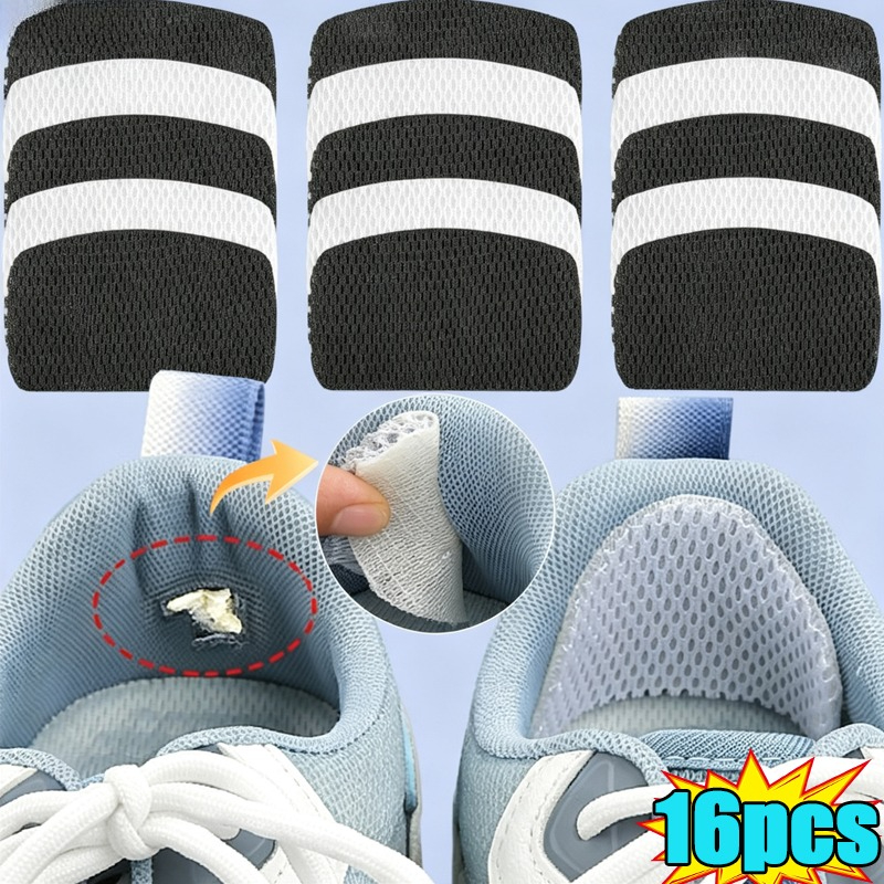 Sneaker Protector - スニーカー修理ステッカー メッシュシューズヒールプロテクター 耐摩耗性修理パッチ 自己粘着パッチ インソールパッド フットケアインサート