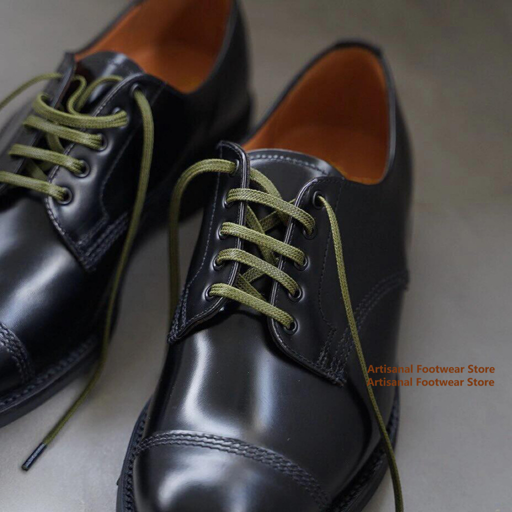 メンズ ブラック ポリッシュレザー オックスフォードシューズ - Leather Shoe Polish のレビューと価格