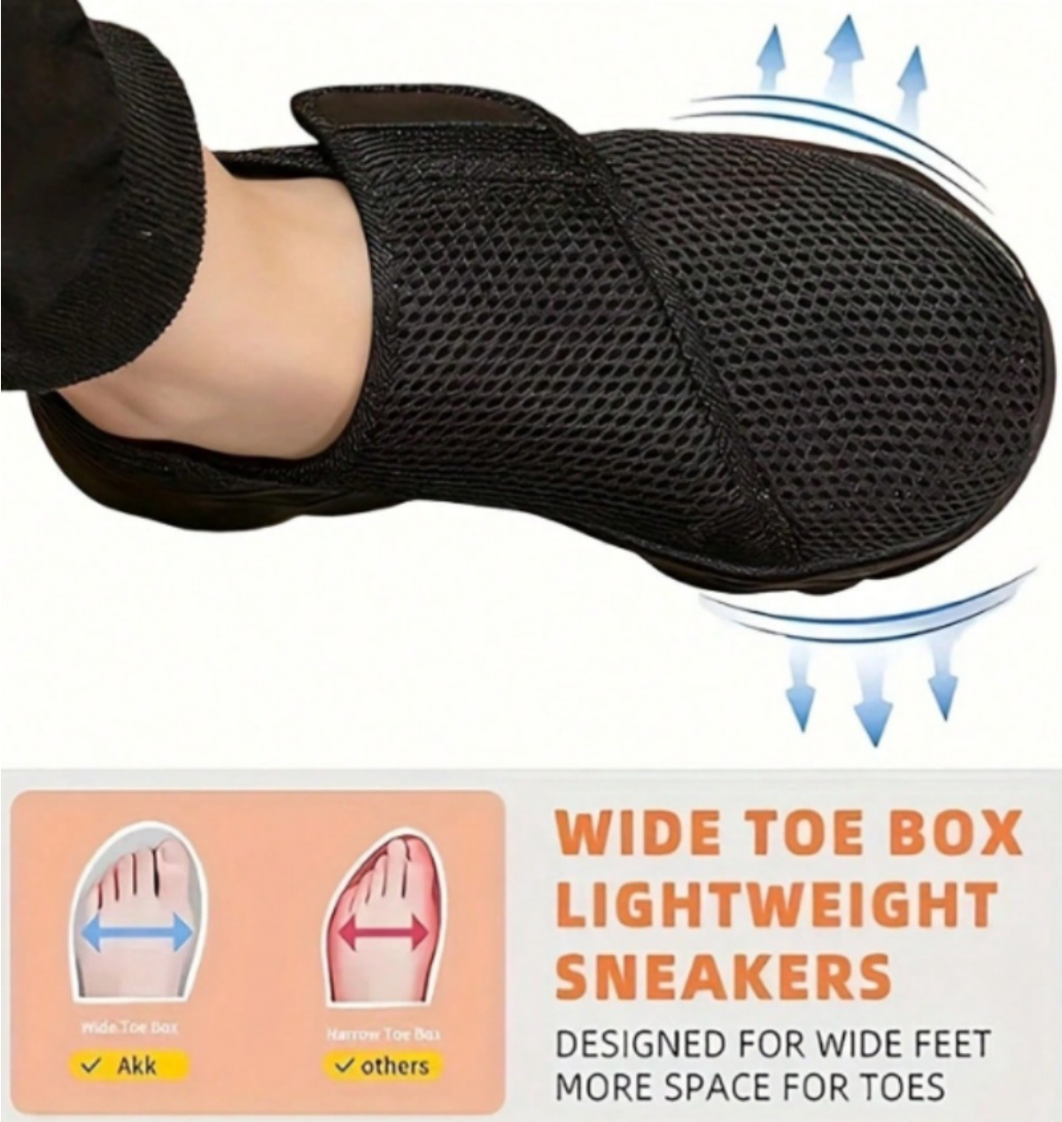 新作メンズ通気性メッシュウォーキングシューズ、調整可能なベル - Sneaker Box のレビューと価格
