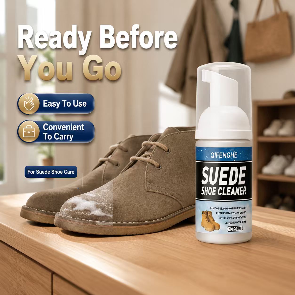 スエード靴クリーニングフォーム 30ml 水なしクリーナー  - Sneaker Cleaner のレビューと価格