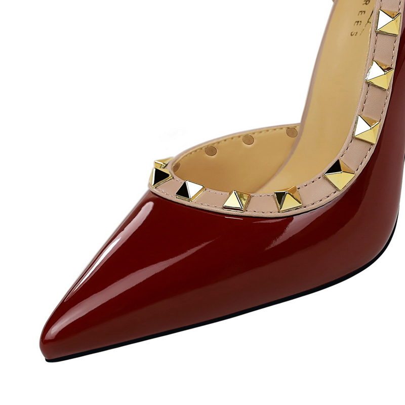 セクシーな女性用パンプス、リベットデザイン、ハイヒール、10 - Shoe Tree のレビューと価格