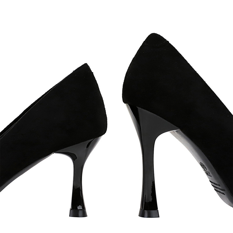 BIGTREE 靴スエード黒人女性パンプスワイングラスとハイ - Shoe Tree のレビューと価格