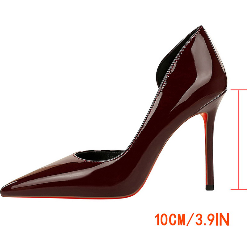 BIGTREE 靴女性のパンプスとヒールパテントレザー女性ヒ - Shoe Tree のレビューと価格