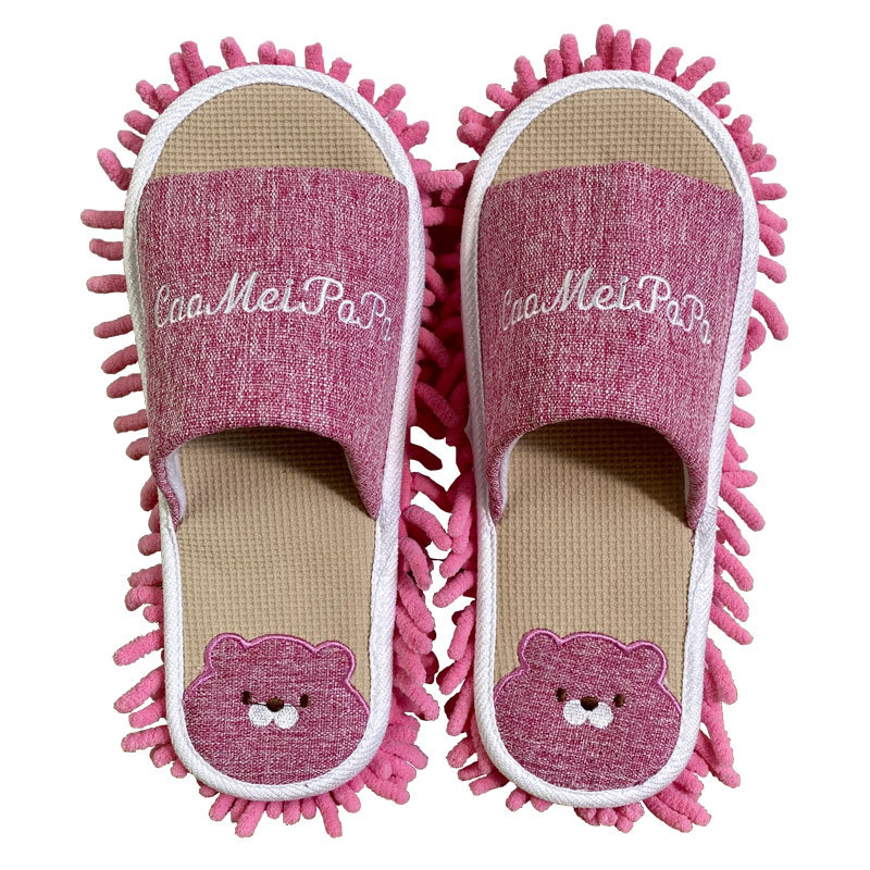1 ペアマイクロファイバークリーニングモップスリッパ洗える床 - Shoe Cleaner のレビューと価格
