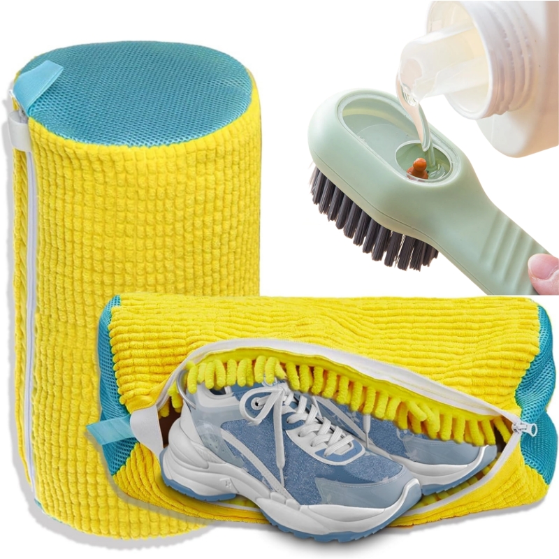 1/2/4個入り靴洗い機用バッグ、液体靴ブラシセット付き、耐 - Shoe Cleaning Brush のレビューと価格